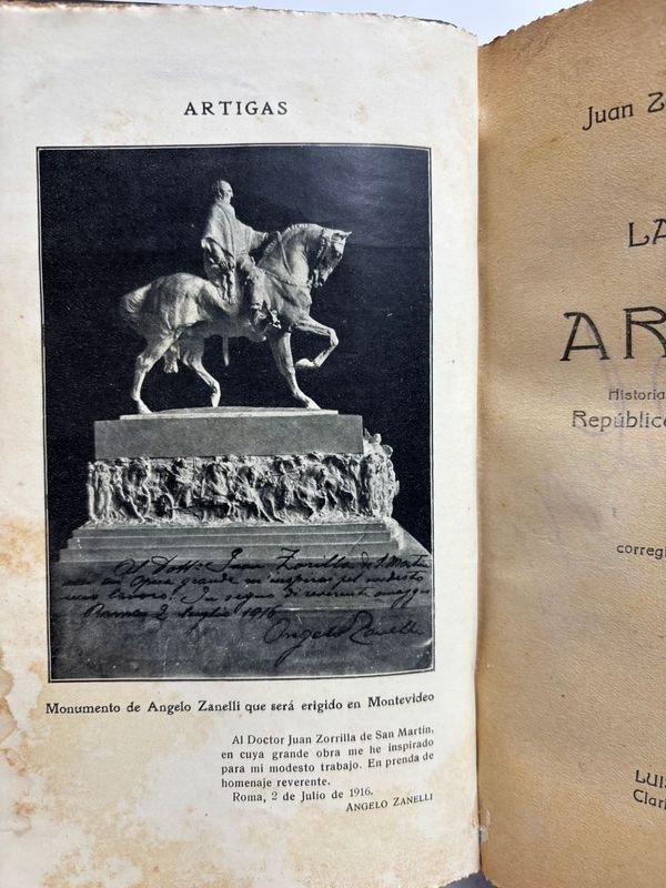 Libros antiguos de la etopeya de Artigas por Zorrilla de San Martin - imagen 6