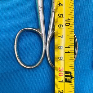 41.... tijera marca sellada Richard Herder de Solingen, Alemania,  largo sin abrir 30 cm - imagen 5