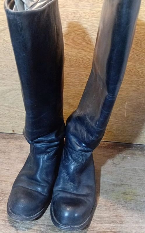 Botas de cuero caña alta para mujer - imagen 3