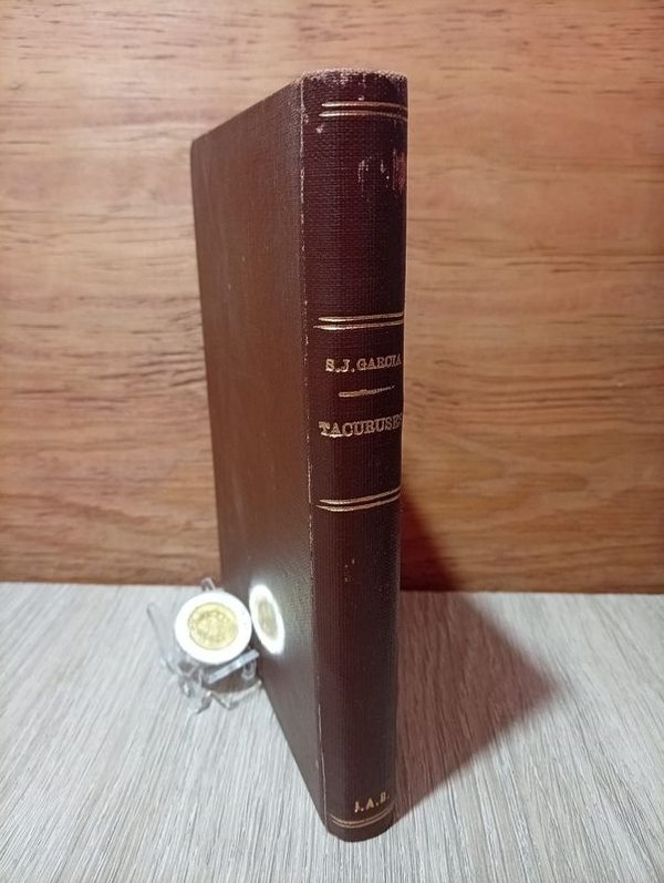 Libro "Tacuruses" de Serafín J. García, Encuadernación en Cuero - imagen 1
