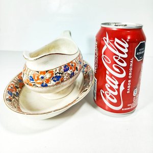 Salsera Vintage de Cerámica Inglesa J&G Meakin con Flores - imagen 1