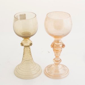 Par de Copas de Cristal Murano Vintage, 18cm - imagen 3