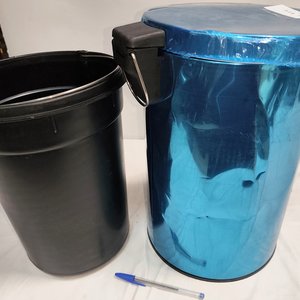 Papelera de Acero Inoxidable con Tapa Batiente y Cubo Interior, 12 Litros - imagen 4
