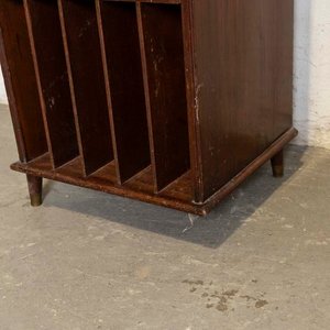 Mueble Organizador para Discos de Vinilo de Madera Oscura - imagen 3