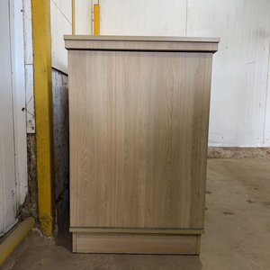 Mostrador Mueble Madera Clara con Estantes y Tapa Desmontable - imagen 10