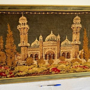 Cuadro de Terciopelo con Diseño de Mezquita y Paisaje - imagen 2