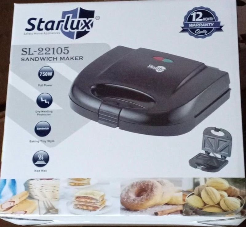 Sandwichera NUEVA Starlux Modelo SL-22105