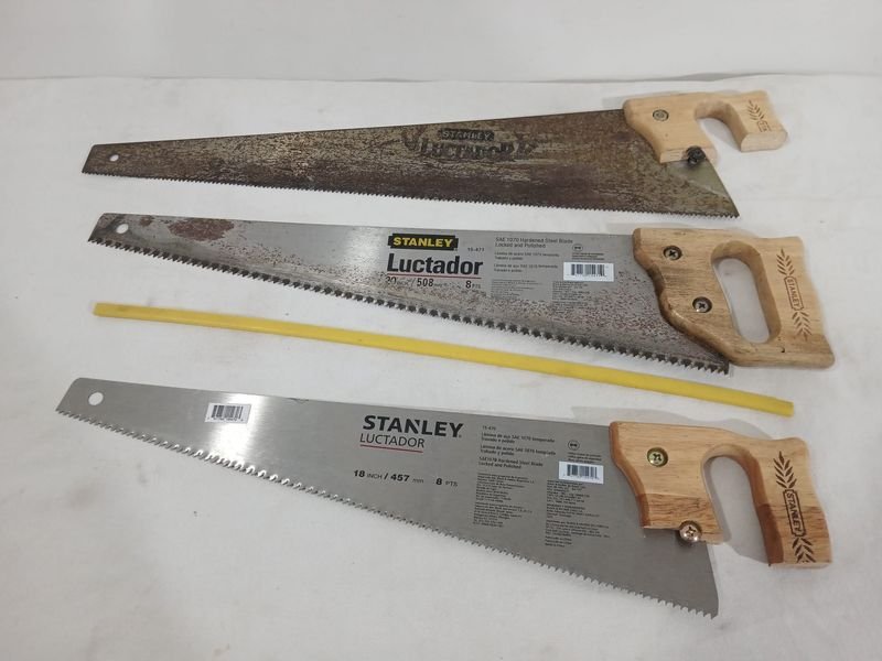 Lote de 3 Serruchos Stanley: 2 Nuevos y 1 Usado