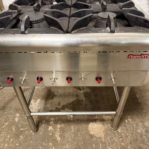 Anafe Industrial Flamemax 4 Fuegos Acero Inoxidable - 65x60x80cm - imagen 5
