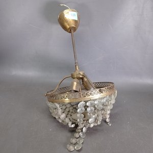 Colgante de Bronce con Cristales para Tres Luces - imagen 1