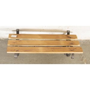 Colgador de Madera y Metal con Estante y Ganchos - imagen 1
