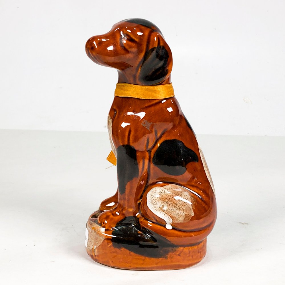 Figurita de perro en cerámica marrón - imagen 2