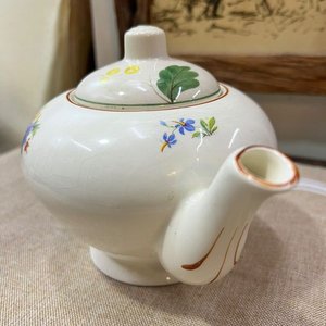 Tetera Inglesa Antigua T.G. Green Granville Ware con Flores Policromas - imagen 8