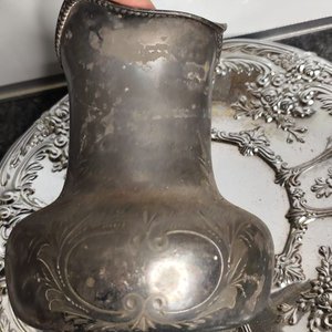 Jarra y Plato Decorativo "Superior Silver Co." - imagen 6