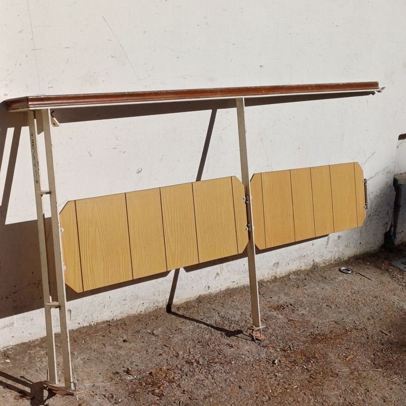 Baranda con pasamanos en hierro, madera y melaminico - imagen 3