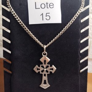 Lote anterior: Cadena Gótica Plata con Dije Cruz