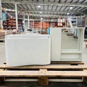 Lote anterior: Mueble de Baño Blanco con Botiquín y Espejo