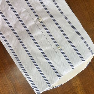 Camisa Rayada Celeste Talle S Marca Martellotti - imagen 3