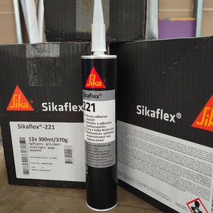 3 Cajas Sellador Adhesivo Sika Sikaflex-221 Gris Claro - 36 Unidades - imagen 2