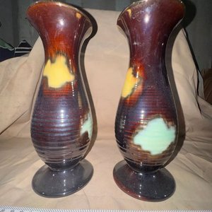 Lote siguiente: Par de Jarrones Vintage Alemanes Esmaltados, Cerámica Mid-Century