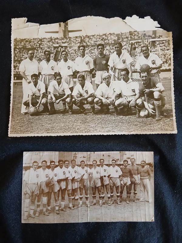 Conjunto de Dos Fotografías Vintage del Club Nacional de Football (Años 40-50)
