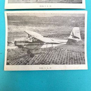 2 Postales Antiguas Aviones Fábrica Argentina DINFIA - imagen 2
