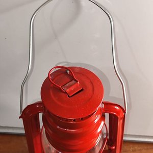 Farol a Querosene Rojo Nuevo Completo - imagen 3