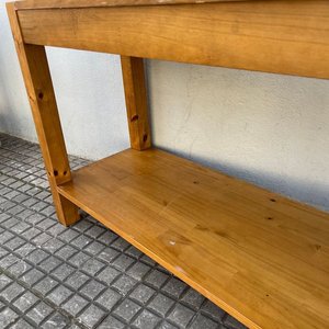 Mesa de Arrime Rústica en Madera Clara - imagen 5