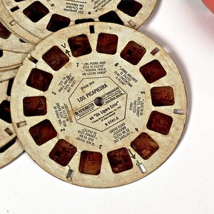 Visor View-Master GAF Antiguo con Discos de Superhéroes - imagen 3