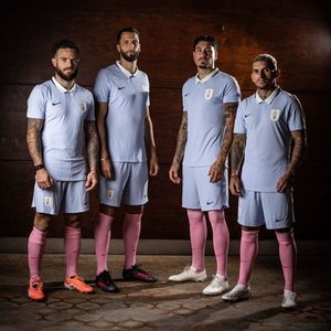 Camiseta y Medias de Fútbol de Uruguay Firmadas para Beneficencia - imagen 3