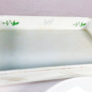 Dos Fuentes de Vidrio: Rectangular y Oval con Diseño Floral - imagen 2