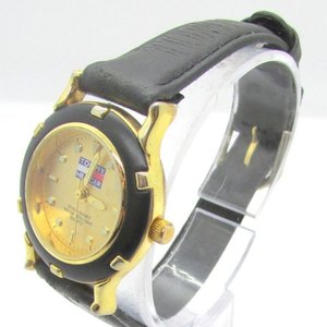 Reloj Tommy Hilfiger 1238 Gold & Black Dress-Diver 300M Cuarzo Vintage - imagen 8