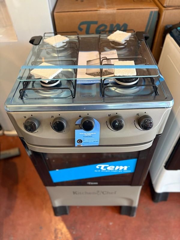 Cocina Tem 4 hornallas a gas garantía 1 año Modela Chef - imagen 2