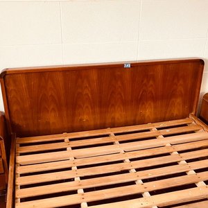 Cama Americana de 2 Plazas en Madera Clara - imagen 2
