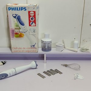 Mixer de Mano Eléctrico Philips 600W con Accesorios y Caja Original - imagen 2