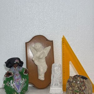 Placas Decorativas de Pared con Figuras Artesanales y Posavasos - imagen 11