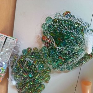 Par de Bolsas de Bolillas de Vidrio de Colores - imagen 2