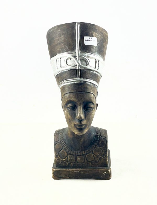 Busto Egipcio de Nefertiti en Cerámica, 31 cm - imagen 1