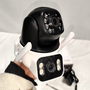Cámara de Seguridad Exterior Doble con Audio Bidireccional y Visión Nocturna - imagen 5