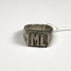Anillo de Plata para Caballero con Iniciales ML - imagen 3