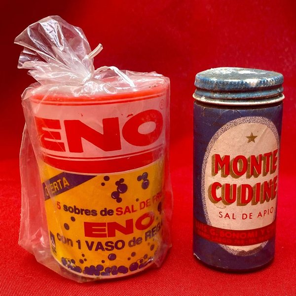 Coleccionables Vintage de Sal y Vaso Publicitario - imagen 1