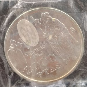 Moneda Conmemorativa Juan Carlos I de España 2000 PTAS 1999 - imagen 2