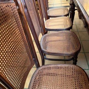 Juego de Comedor de Madera con 12 Sillas Estampilladas - imagen 6