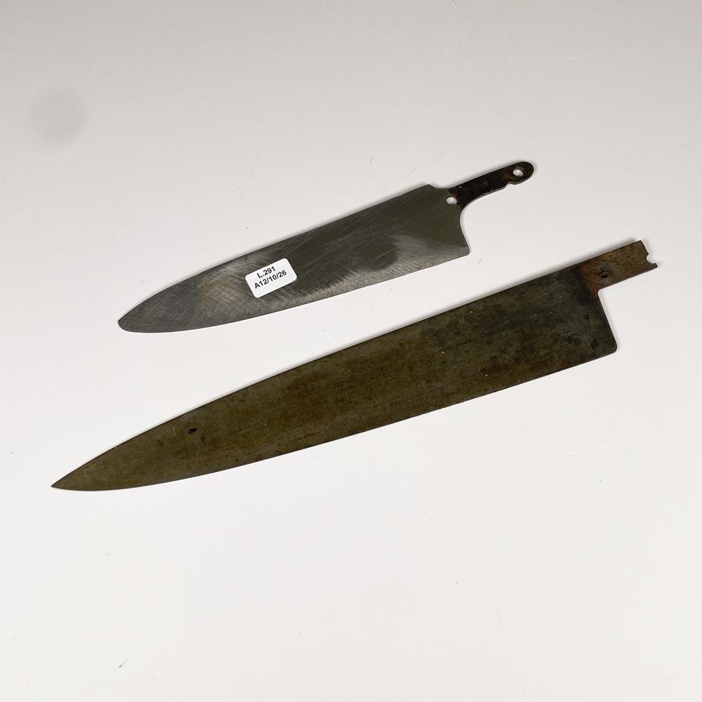 Dos Hojas de Acero Tramontina para Cuchillo (30 y 20 cm)