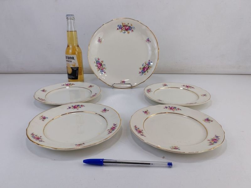 Platos Procelana Finaldesa y Plato Para Torta - imagen 2