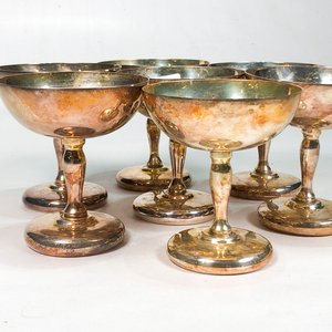 Set de 7 Copas de Metal EPNS Estilo Vintage - imagen 3