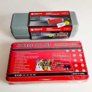 2 Ps. Destornillador de impacto y juego de 46 ps - imagen 1