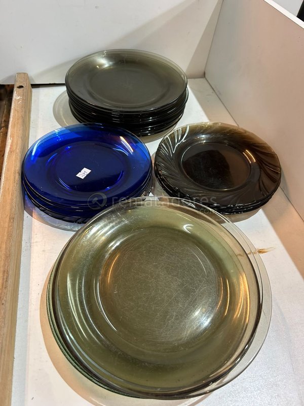 Set de Platos y Fuente de Vidrio Colores Surtidos - imagen 1