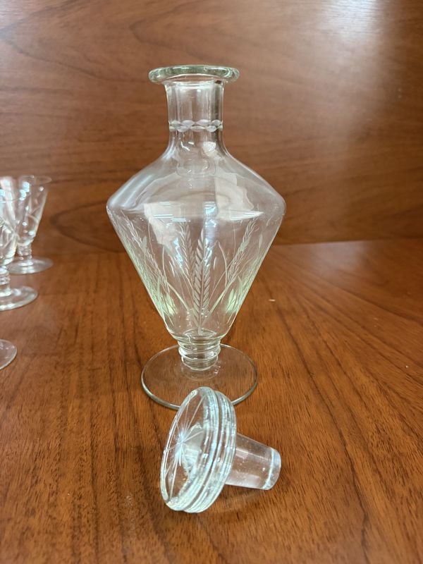 Juego completo de cristal labrado para vino - imagen 5