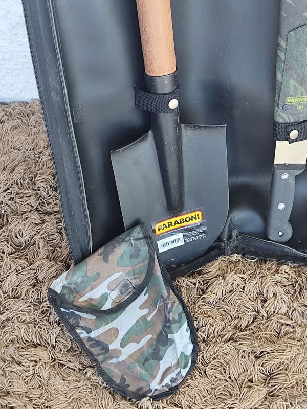 Kit de herramientas de campo con funda de camuflaje y cierre de cremallera - imagen 3